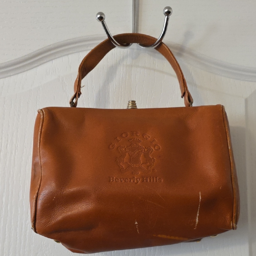 VINTAGE GIORGIO BEVERLY HILLS LEATHER WOMEN'S BAG